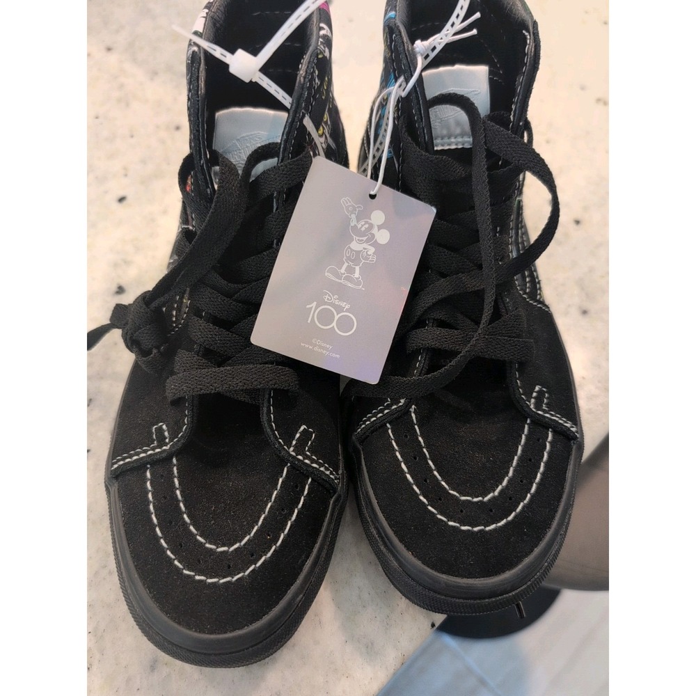 Vans X Disney 100 Villains Sk8 Hi Shoes Men's Size 6.5 Womens 8 Black Sneakers